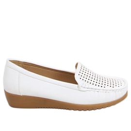 Mocassins femme ajourés Ilin Blanc
