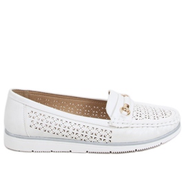 Mocassins femme Senda Blanc blanche Mocassins femme Senda Blanc blanche