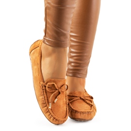 Mocassins camel Wilma brun