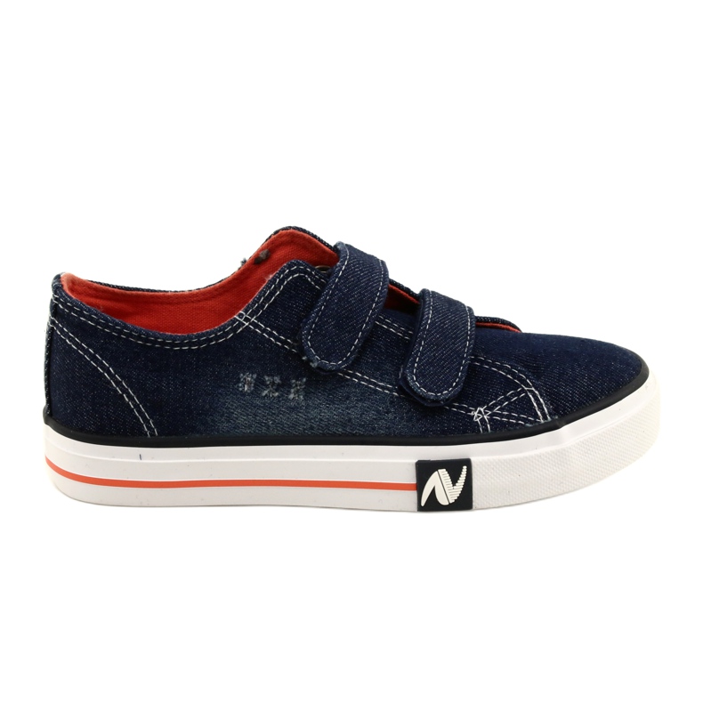 Atletico Jeans Marine Atlético Velcro WY21427 bleu