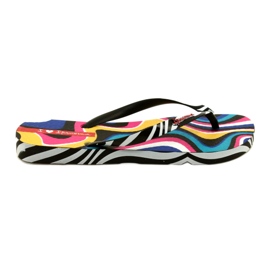Tongs Zèbre Ipanema 26627 23879 blanche le noir multicolore