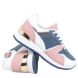 Chaussures de sport femme Vevo MARINE / ROSE blanc bleu