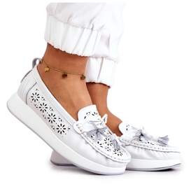 Vinceza Mocassins Ajourés Femme Sur La Plateforme Louise Blanche Vinceza Mocassins Ajourés Femme Sur La Plateforme Louise Blanche