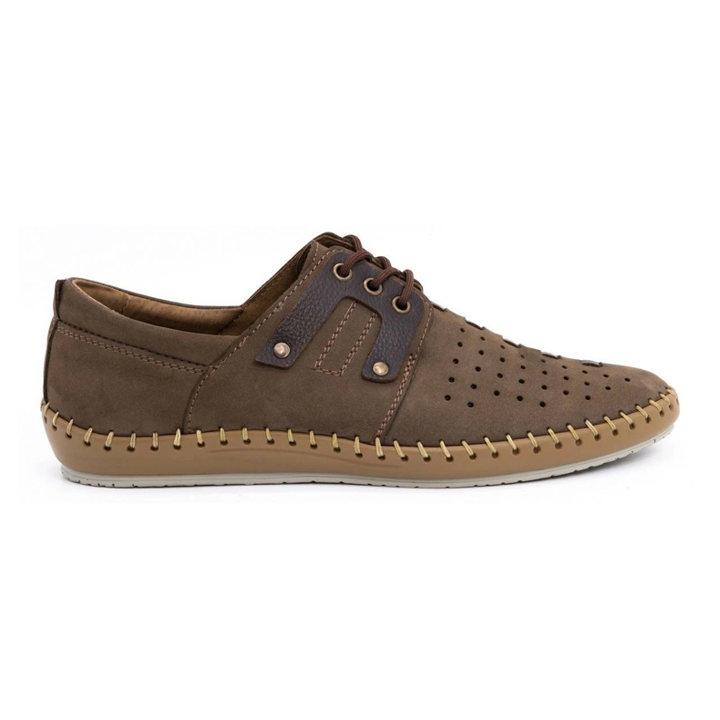 Olivier Chaussures d'été en cuir pour hommes 882LMA marron brun Olivier Chaussures d'été en cuir pour hommes 882LMA marron brun