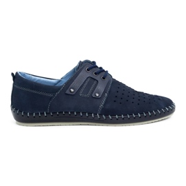 Olivier Chaussures été homme cuir 882LMA bleu marine