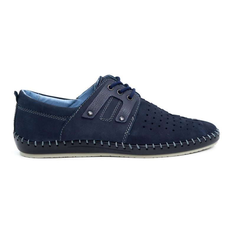Olivier Chaussures été homme cuir 882LMA bleu marine
