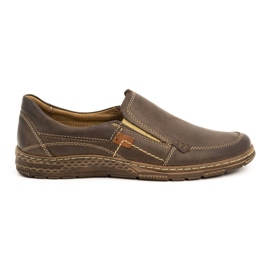 Olivier Mocassins cuir homme 943MA marron brun