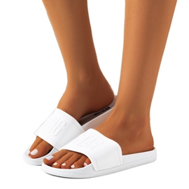 Chaussons femme Big Star DD274A268 blancs