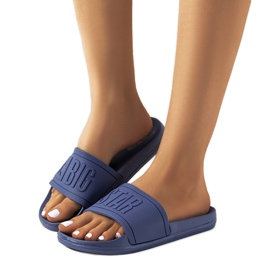 Chaussons femme bleu marine Big Star DD274A269 Chaussons femme bleu marine Big Star DD274A269