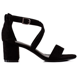 W. Potocki Sandales à talons hauts Potocki noir