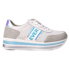 Filippo jamais chaussures de sport en cuir blanc