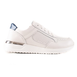 Baskets en cuir VINCEZA blanc
