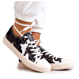 Baskets Femme Material Camo Big Star JJ274237 Blanc-Gris blanche