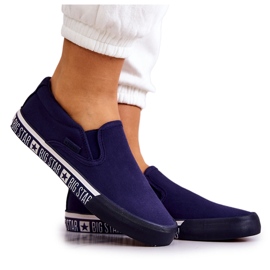 Baskets Femme Slip-on Big Star HH274011 Bleu marine Baskets Femme Slip-on Big Star HH274011 Bleu marine
