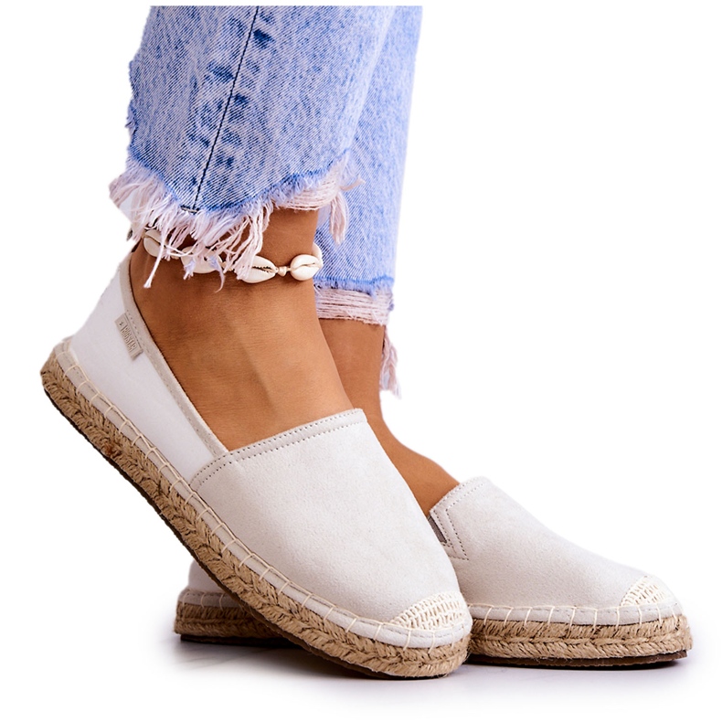 Espadrilles Classiques Femme Big Star JJ274951 Blanc-Gris Espadrilles Classiques Femme Big Star JJ274951 Blanc-Gris