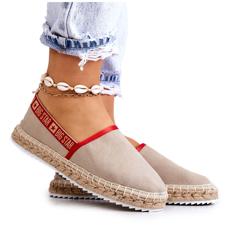 Espadrilles à enfiler Big Star JJ274879 Beige