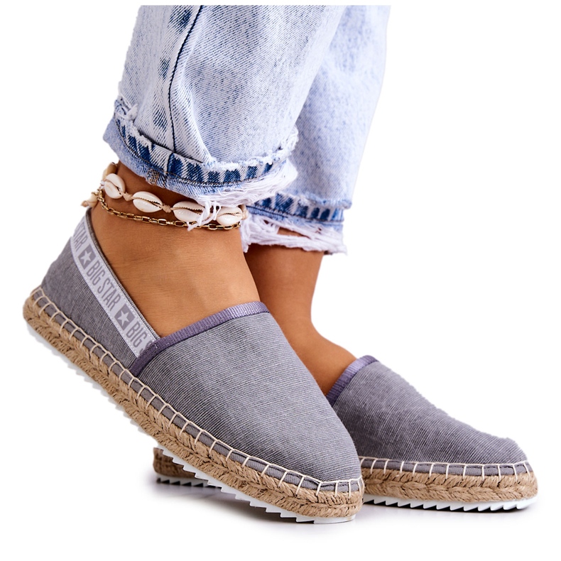 Espadrilles à enfiler Big Star JJ274876 Gris Espadrilles à enfiler Big Star JJ274876 Gris