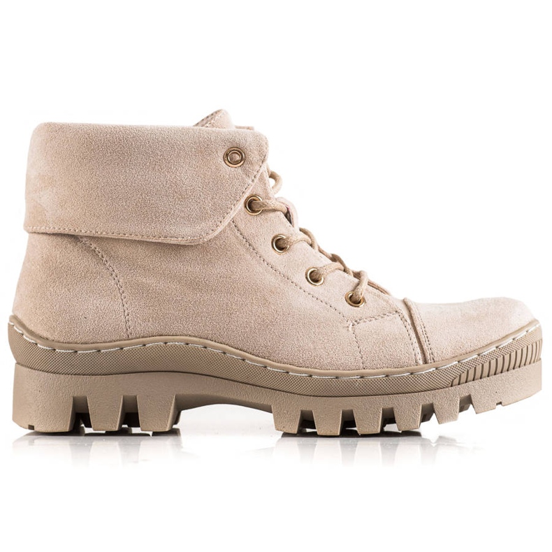 Beżowe trappeurs par S. Barski beige Beżowe trappeurs par S. Barski beige