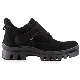 S. BARSKI Bottines velcro S. Bararski noir