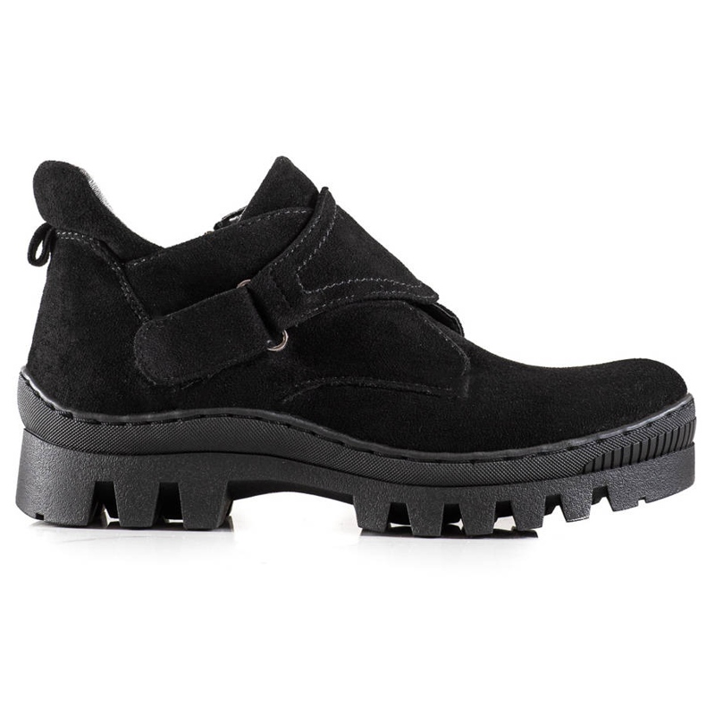 S. BARSKI Bottines velcro S. Bararski le noir