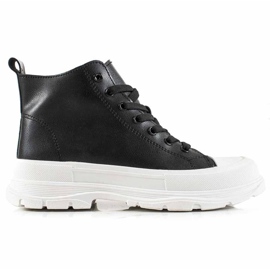 TRENDI Baskets hautes noires