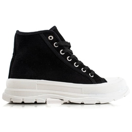 Sweet Shoes Baskets montantes en daim le noir