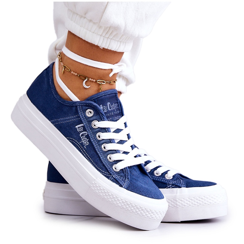 Lee Cooper LCW-22-31-0834L Bleu Baskets pour Femme