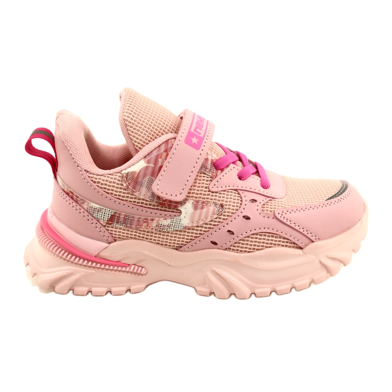 Chaussures de sport Velcro NEWS 22DZ32-4931 Rose