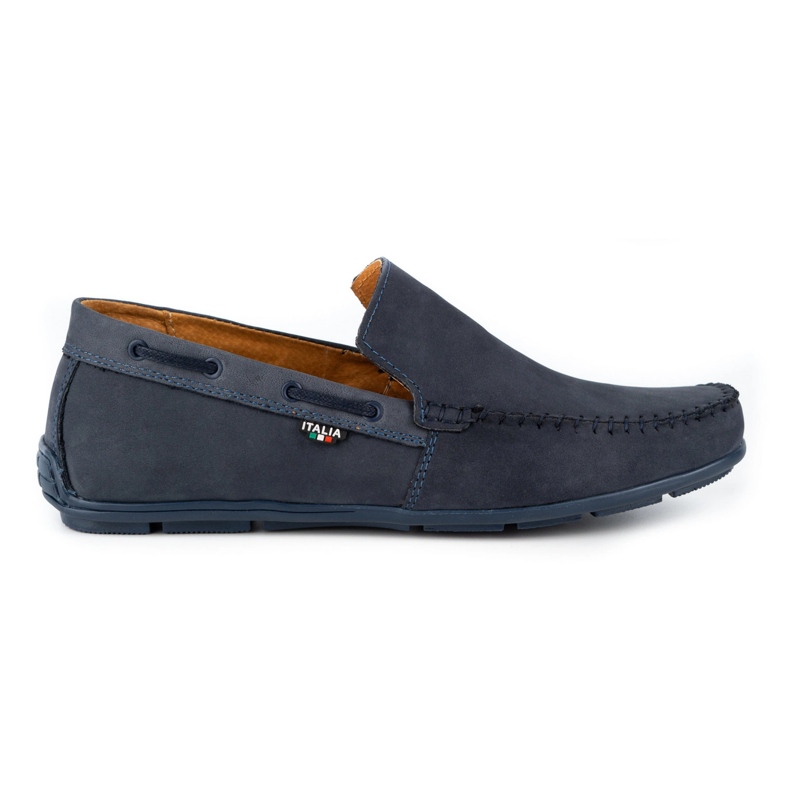 Olivier Mocassins cuir homme 085KNT bleu marine Olivier Mocassins cuir homme 085KNT bleu marine