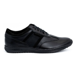 Polbut Chaussures décontractées en cuir pour hommes 2117P noir