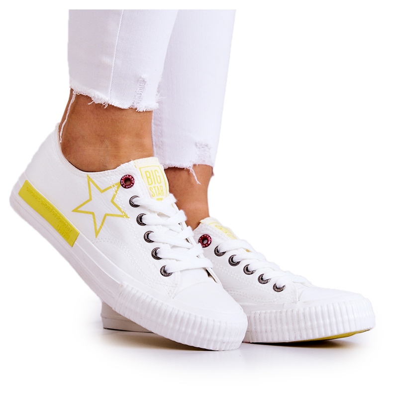 Baskets Basses Femme Big Star JJ274384 Blanc blanche