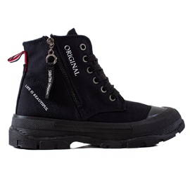 Sabatina Baskets à fermeture éclair noir