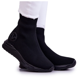 Vinceza Chaussettes de sport noires pour femmes Runaway