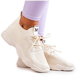 PS1 Chaussures Sport Baskets Tissu Beige clair Nolene PS1 Chaussures Sport Baskets Tissu Beige clair Nolene