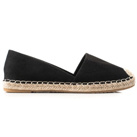 TRENDI Espadrilles noires classiques