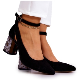 Escarpin Daim Avec Nœud Maciejka 05059-11 Noir le noir