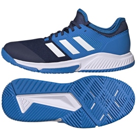 Chaussures d'intérieur adidas Court Team Bounce M GW5063 bleu bleu et bleu marine Chaussures d'intérieur adidas Court Team Bounce M GW5063 bleu bleu et bleu marine
