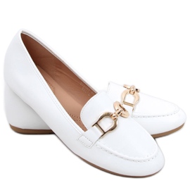 Mocassins Amiya Blanc, femmes blanche
