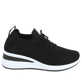 Chaussures compensées chaussette Binita Noir le noir