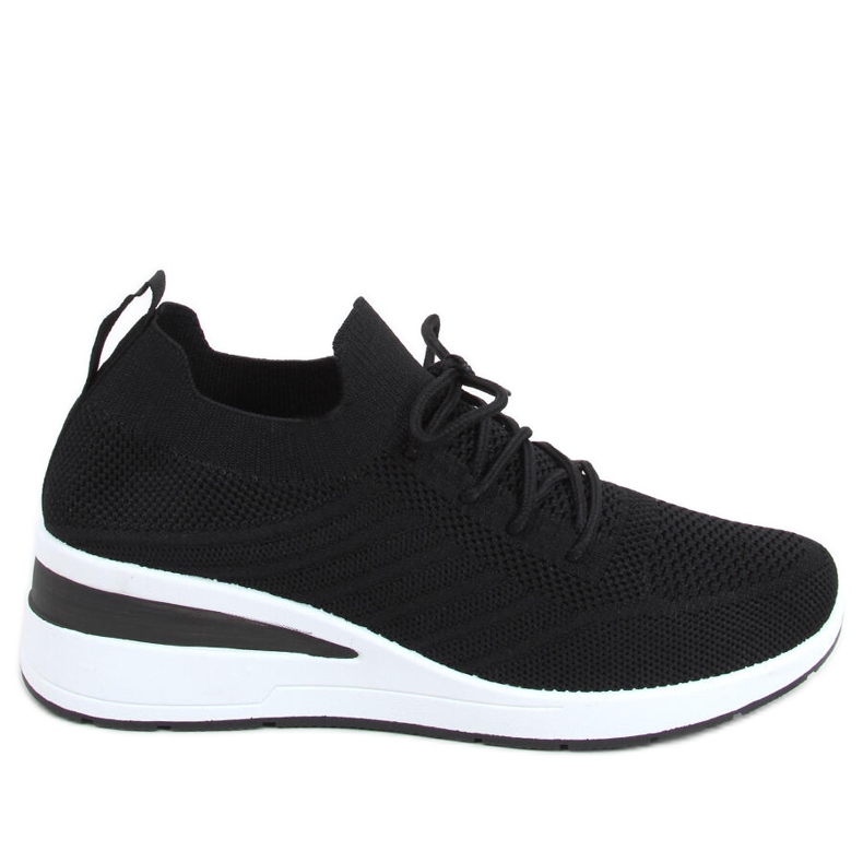 Chaussures compensées chaussette Binita Noir le noir