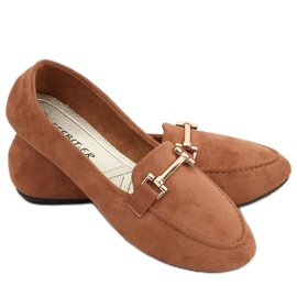 Mocassins femme Kubra Camel brun