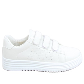 Baskets Saanvi Blanco avec velcro blanche