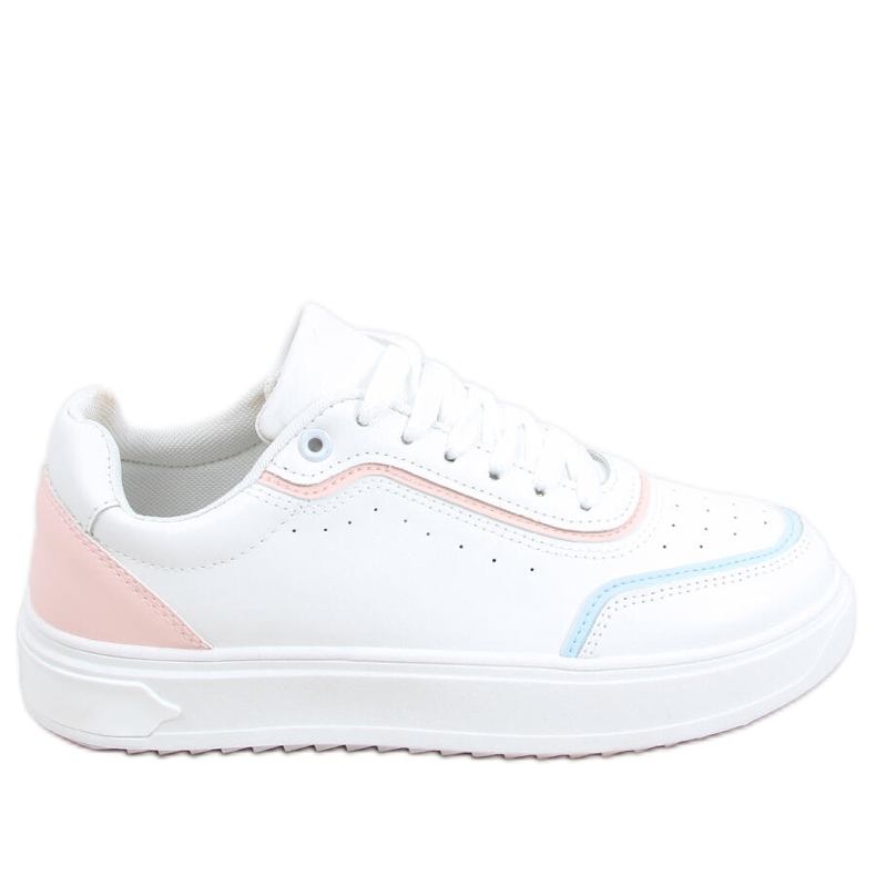 Eila Baskets roses blanche multicolore