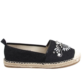 Espadrilles avec pierres Birbal Black noir
