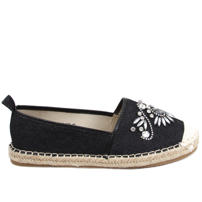 Espadrilles avec pierres Birbal Black le noir