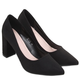Escarpins sur le post Aria Black noir