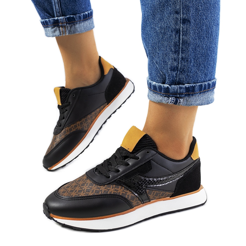 Baskets Chiara noires pour femme brun Baskets Chiara noires pour femme brun