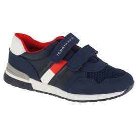 Tommy Hilfiger Sneaker Low Cut Velcro Jr T1B4-30481-0732800 bleu marine