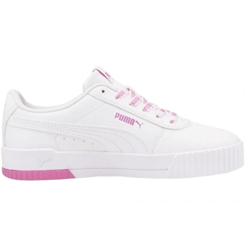 Puma Carina Logomania Femme 383906 02 blanche rose Puma Carina Logomania Femme 383906 02 blanche rose