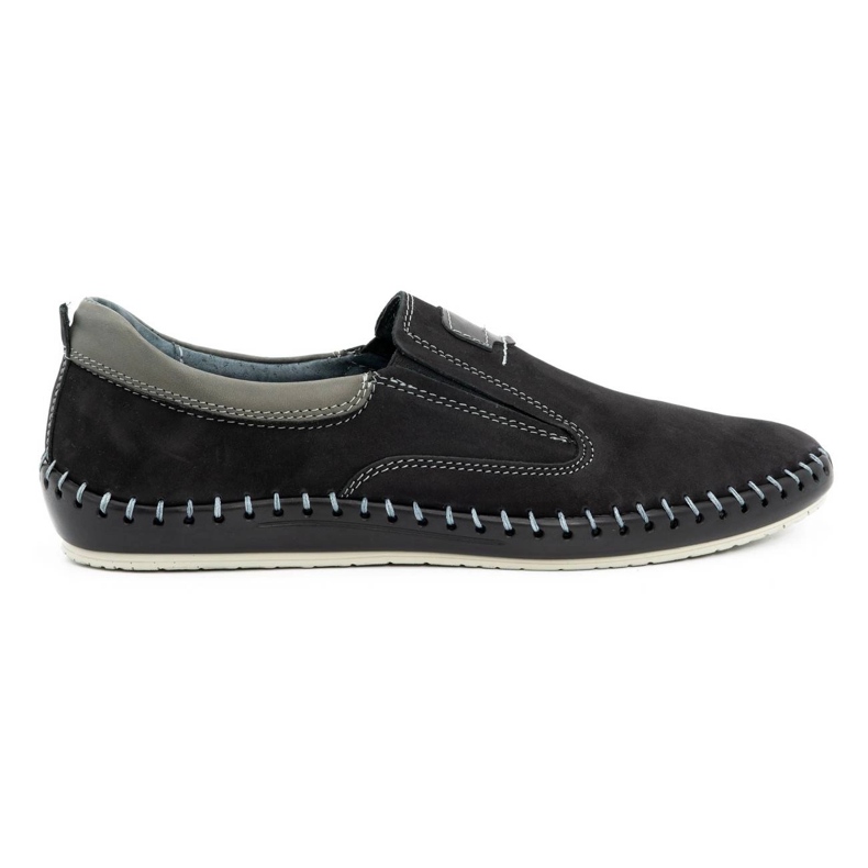 Olivier Chaussures homme en cuir 816MA noir le noir